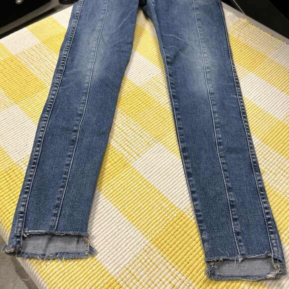 AG Jeans Farrah Ankle - High Rise Skinny Patch Blue Size 29 - Picture 13 of 13